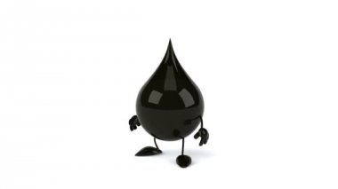 Siyah yağ damla atlama