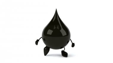 Çalışan siyah yağ damla