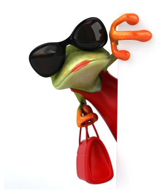 Yönetim Kurulu ile eğlenceli glamour kurbağa