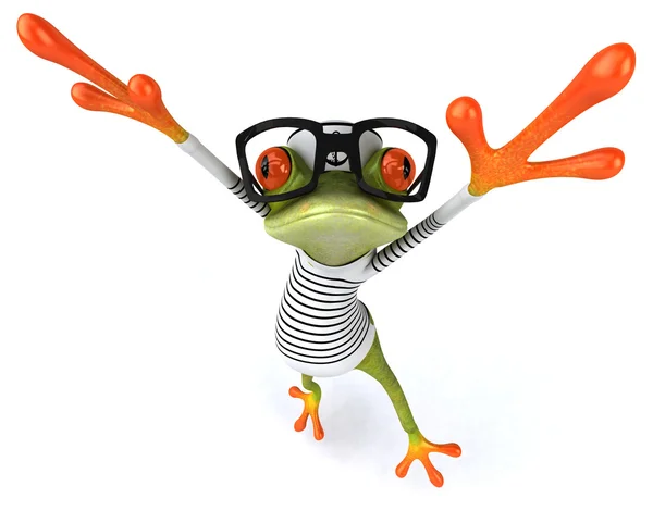 Fun frog sailor — Stock Photo, Image
