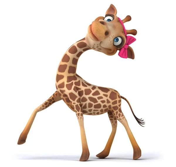 Fun-giraffe vrouw — Stockfoto