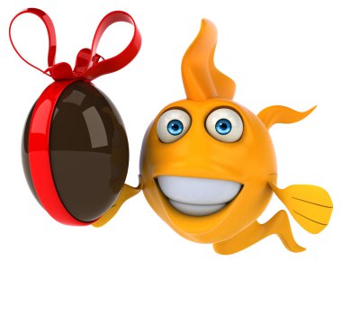 Çikolata yumurta ile eğlenceli balık