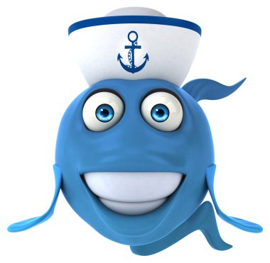 Şapkalı eğlenceli balık