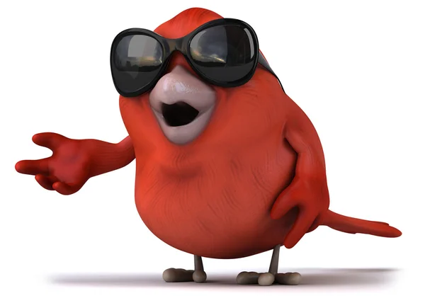 Red bird illustration — Stock Photo, Image