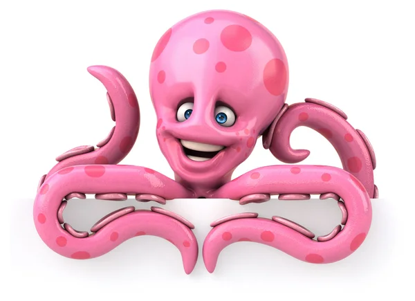 Octopus in glazen — Stockfoto