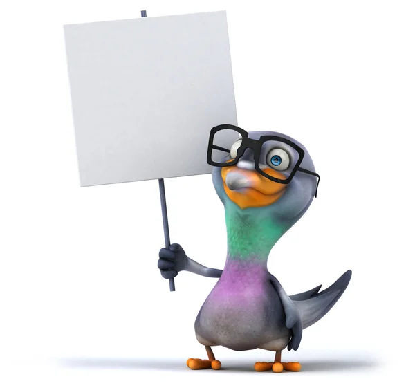 Fun pigeon in glasses — Stock Photo, Image