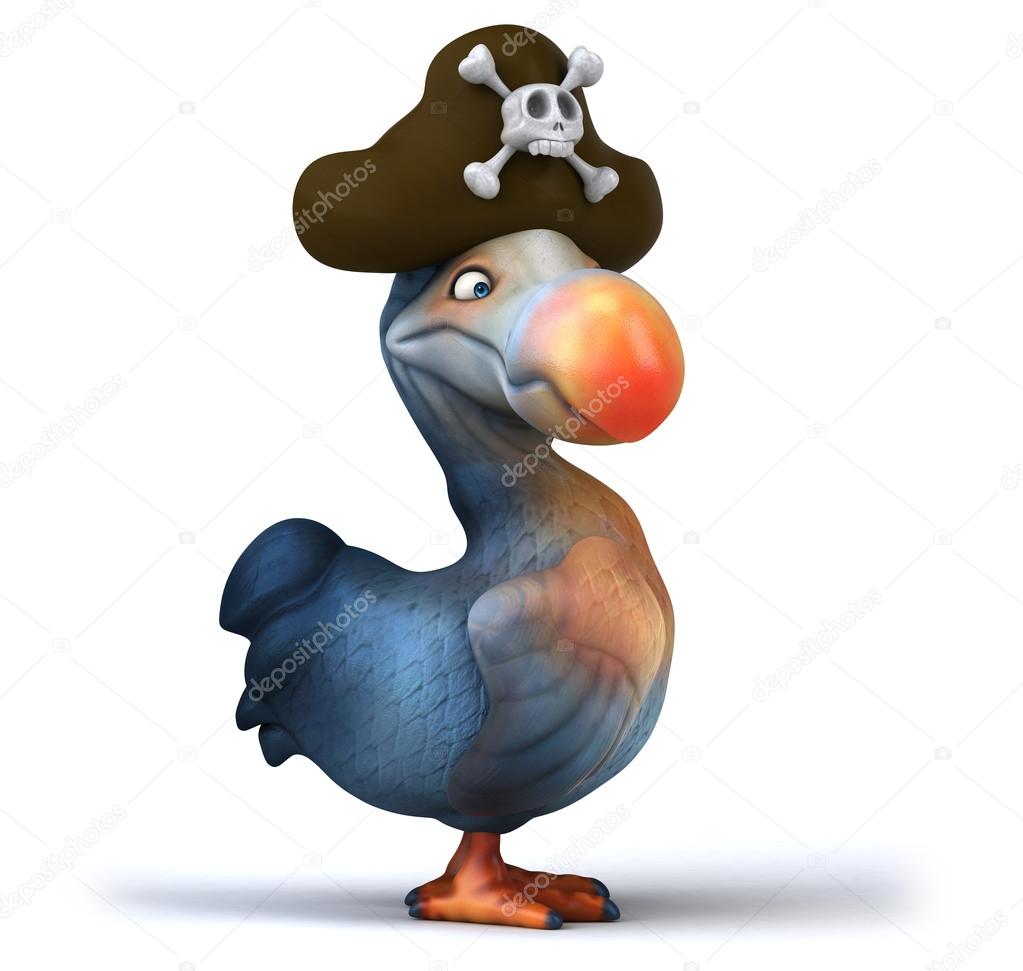 Dodo bird in pirate hat Stock Photo by ©julos 63872111