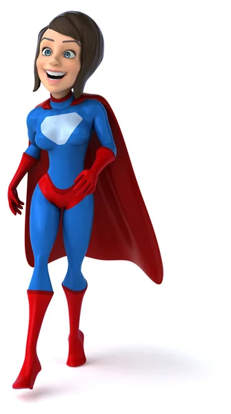 Fun female superhero — Stock Photo, Image