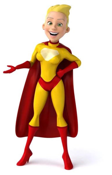 Fun female superhero — Stock Photo, Image