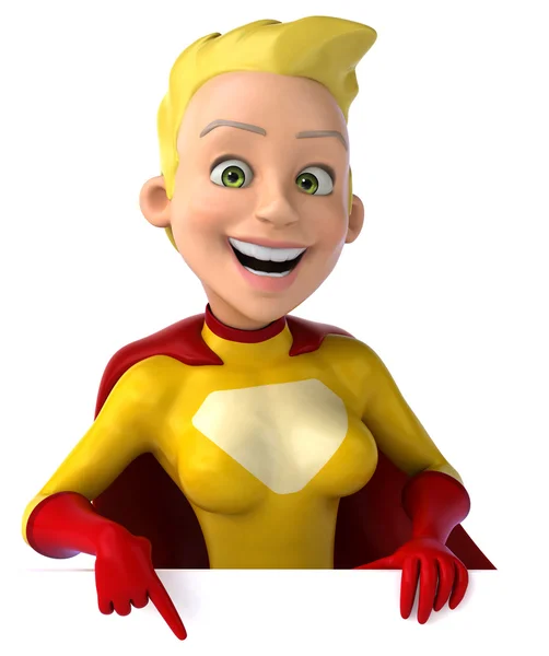 Fun female superhero — Stock Photo, Image