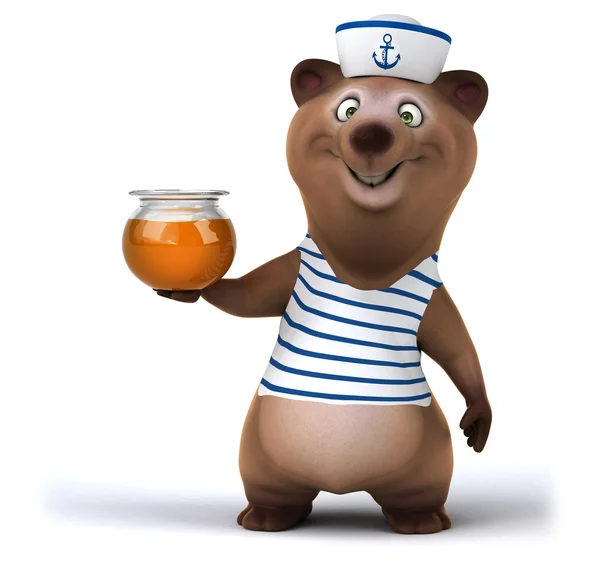 Fun bear sailor — Stock Photo, Image