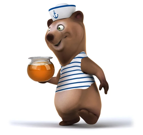 Fun bear sailor — Stock Photo, Image