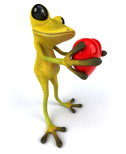 Fun cartoon frog Stock Photo