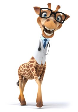 Eğlenceli zürafa doktor