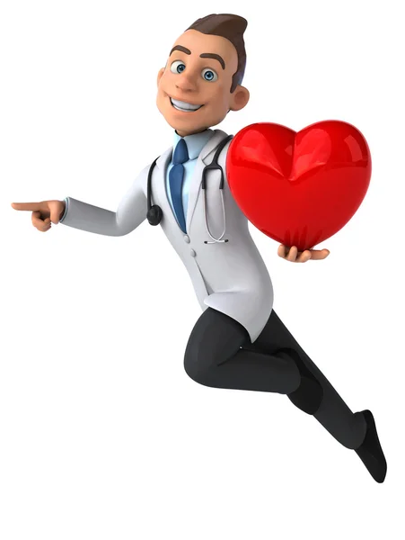 Fun cartoon doctor — Stock Photo, Image