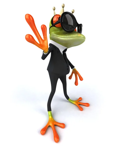 Fun business frog in sunglasses — Stock Photo, Image