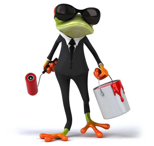 Spaß Cartoon-Frosch — Stockfoto