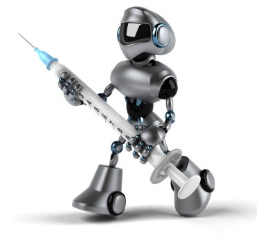 Şırınga ile robot
