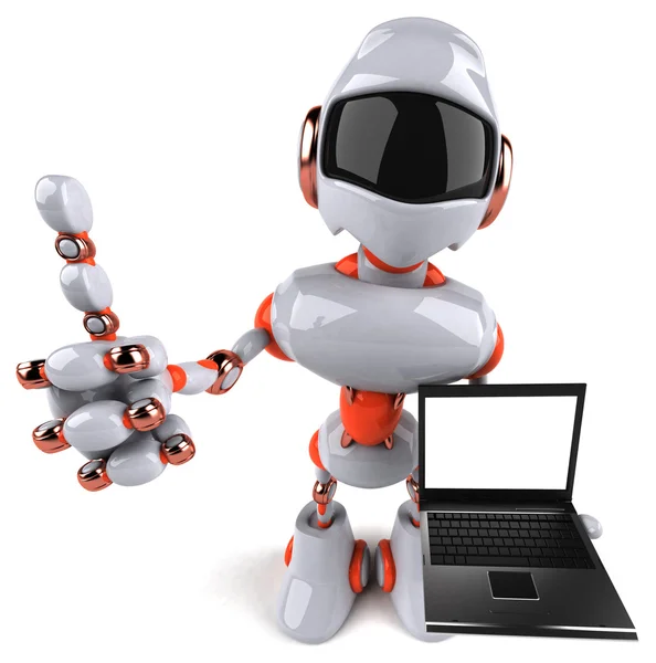 Leuke cartoon robot — Stockfoto