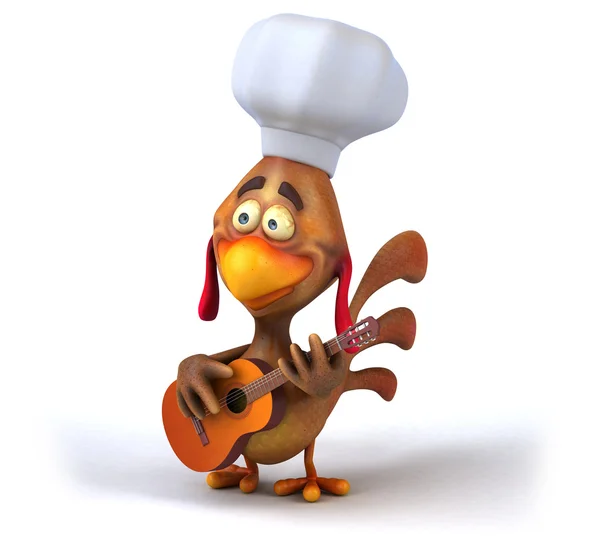 Fun cartoon chicken — Stock Photo, Image