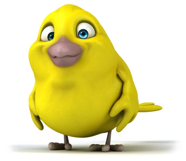 Fun yellow bird — Stock Photo, Image