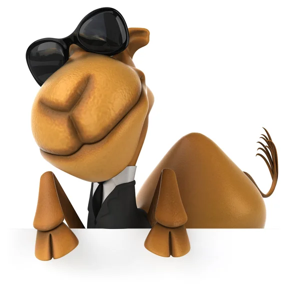 Kul kamel i kostym — Stockfoto