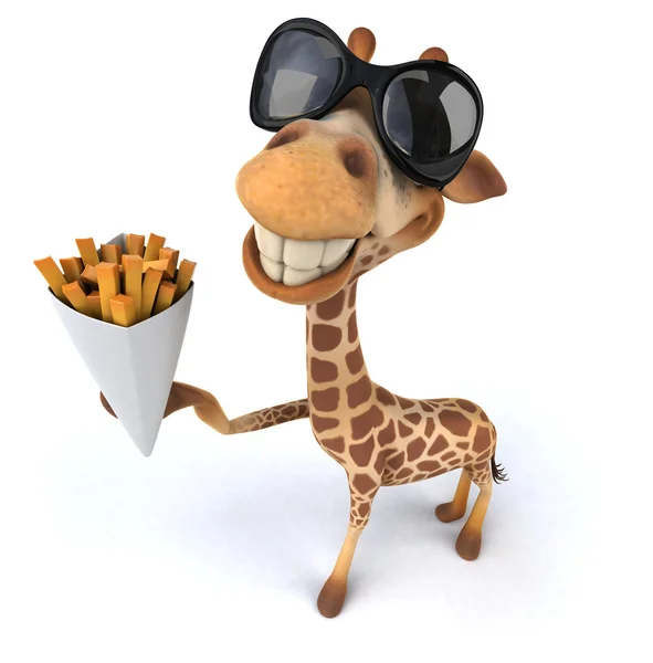 Spaß Cartoon-Giraffe — Stockfoto