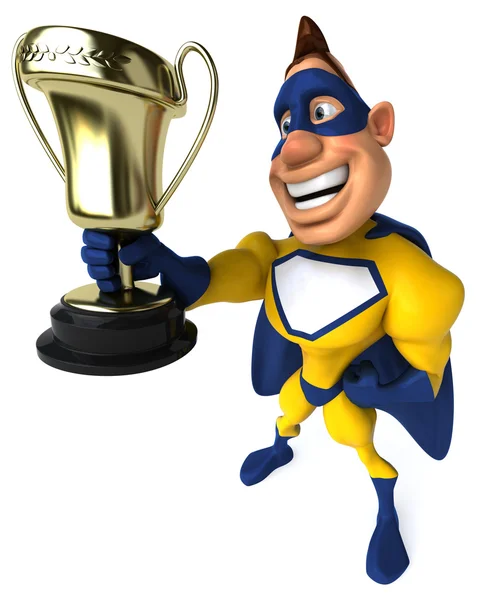 Superhjälte Trophy — Stockfoto