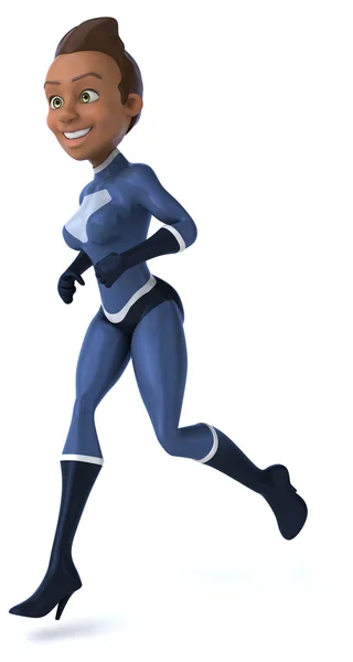 Fun female superhero — Stock Photo, Image