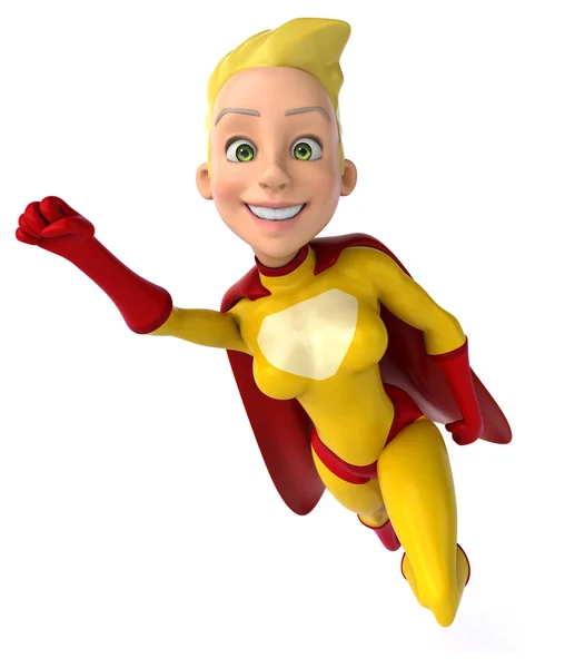 Fun female superhero — Stock Photo, Image