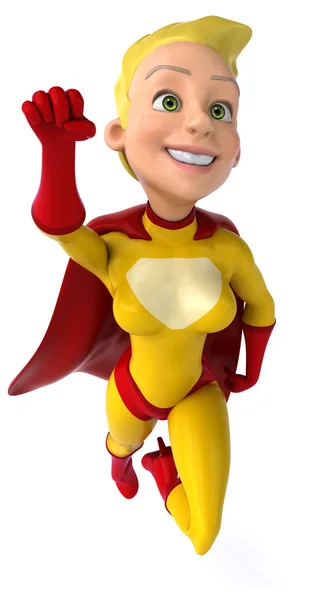 Fun female superhero — Stock Photo, Image
