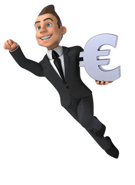 Fun cartoon business man — Stock Photo, Image