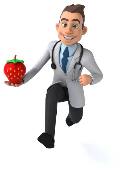 Fun мультфільму лікар — стокове фото