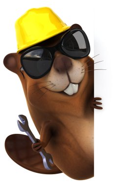 Güneş gözlüğü eğlenceli beaver