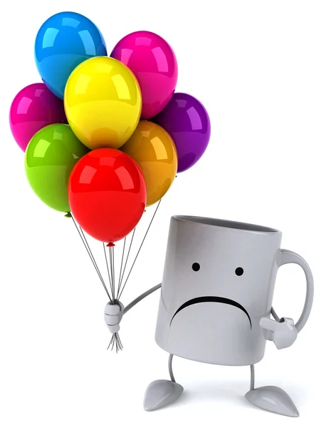 Fun cartoon mug — Stock Photo, Image