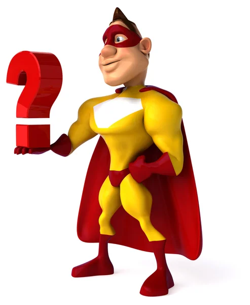 Fun cartoon superhero — Stock Photo, Image