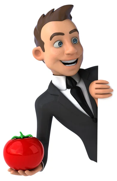 Fun cartoon businessman — Stock Photo, Image