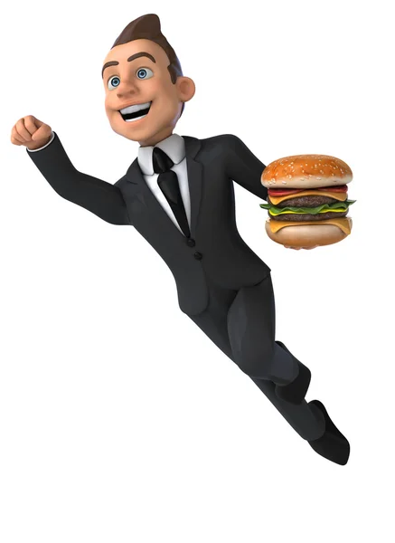 Fun cartoon businessman — Stock Photo, Image