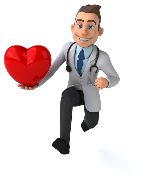 Fun cartoon doctor — Stock Photo, Image