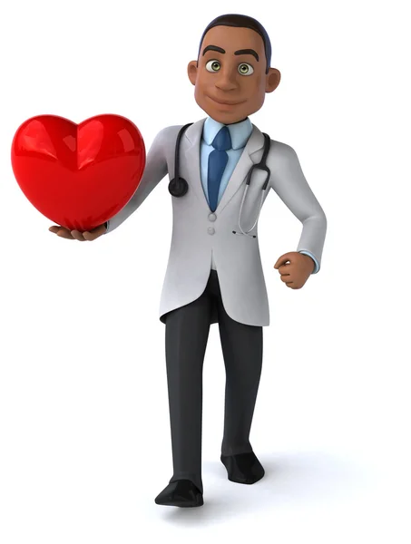 Fun cartoon doctor — Stock Photo, Image