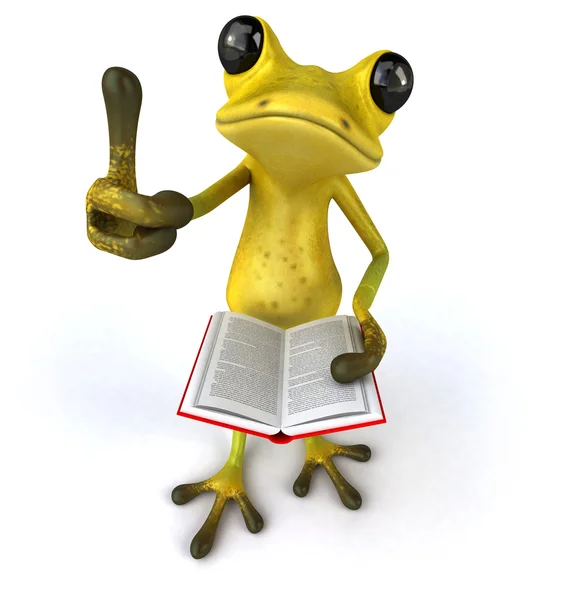 Fun cartoon frog — Stock Photo, Image