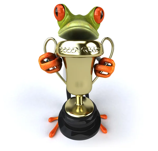 Fun cartoon frog — Stock Photo, Image