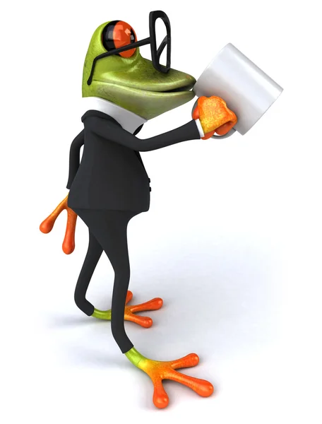 Fun cartoon frog — Stock Photo, Image