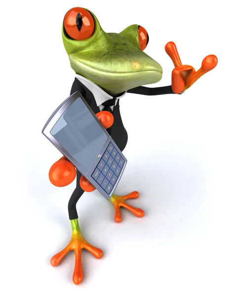 Fun cartoon frog — Stock Photo, Image