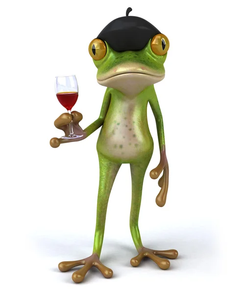 Fun cartoon frog — Stock Photo, Image