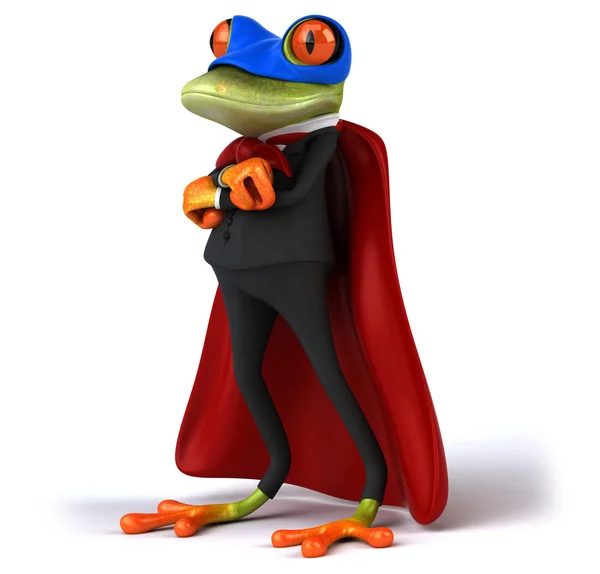 Spaß Cartoon-Frosch — Stockfoto