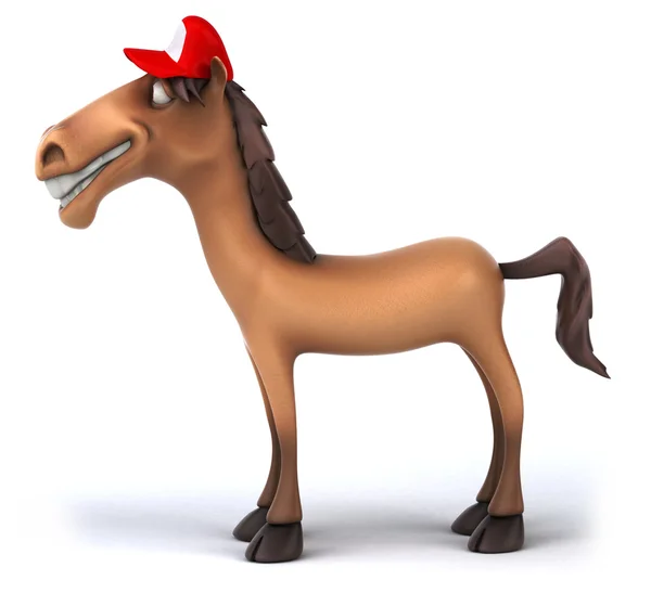 Fun cartoon horse — Stock Photo, Image