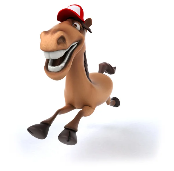 Fun cartoon horse — Stock Photo, Image