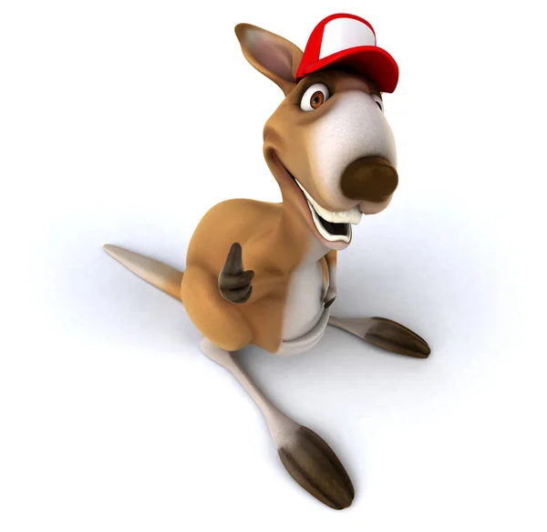 Spaß Cartoon-Känguru — Stockfoto
