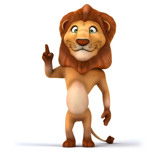 Fun cartoon lion — Stock Photo, Image